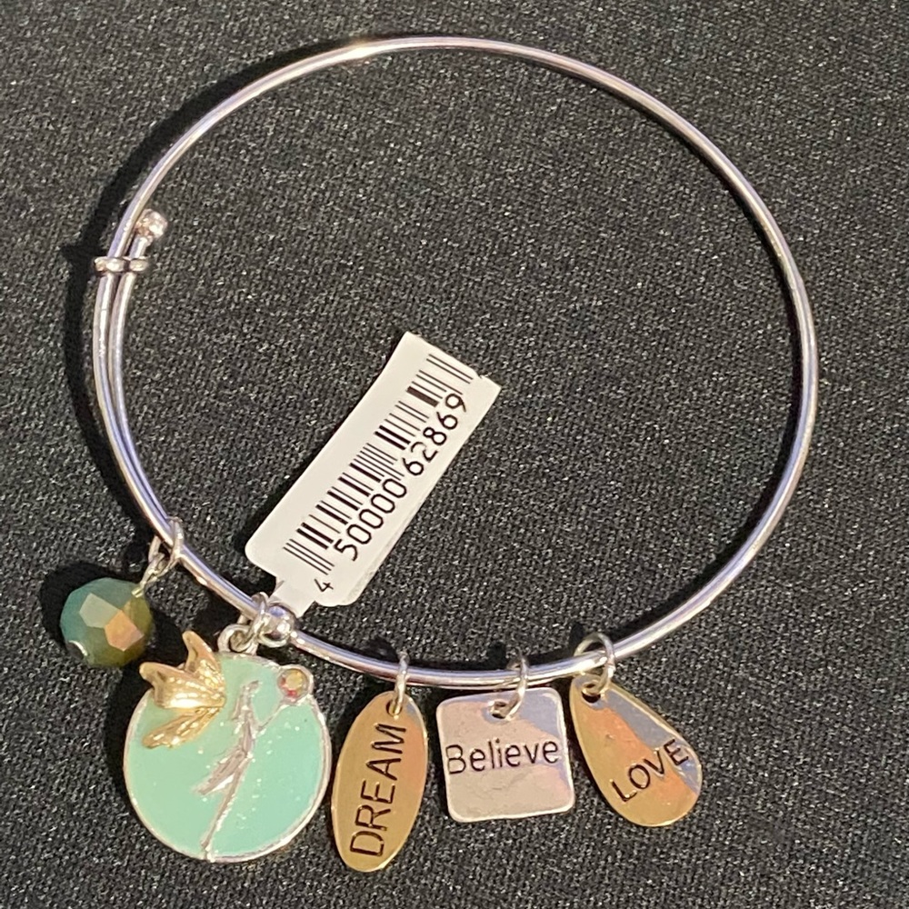 Landau Silver Fairy Charm Bangle